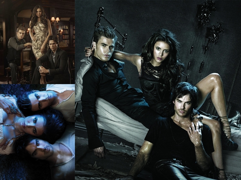 Vampire Diaries Wallpaper Damon And Stefan Elena