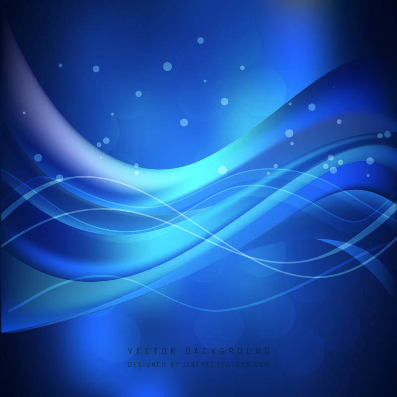 Vector Navy Blue Wave Background Vectorpicker