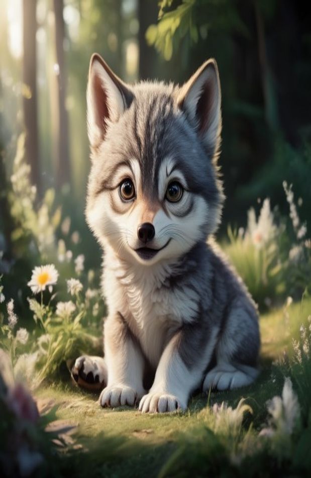 Baby Wolf Wallpaper