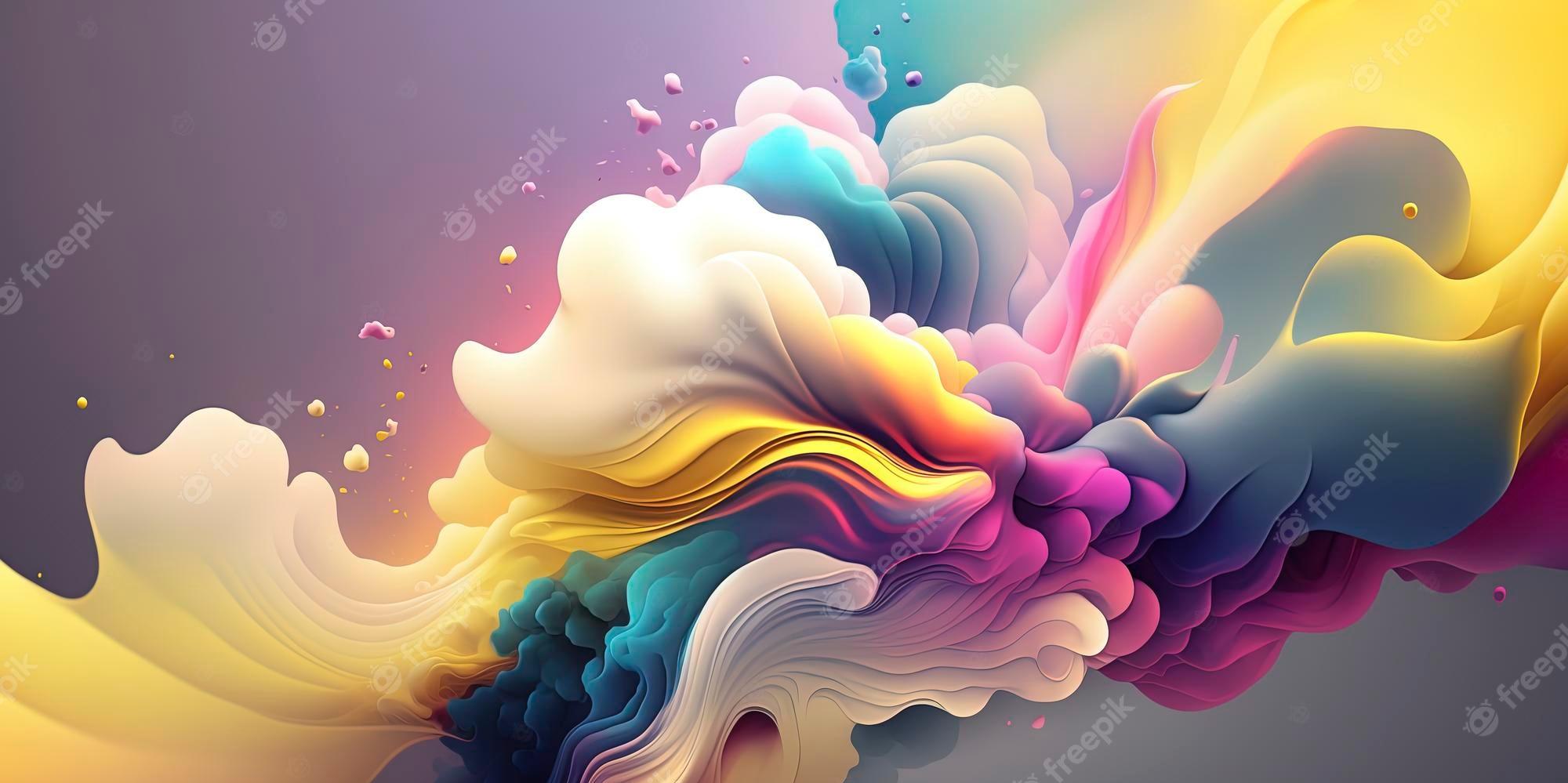 Premium Photo 4k Abstract Wallpaper With Soft Colors