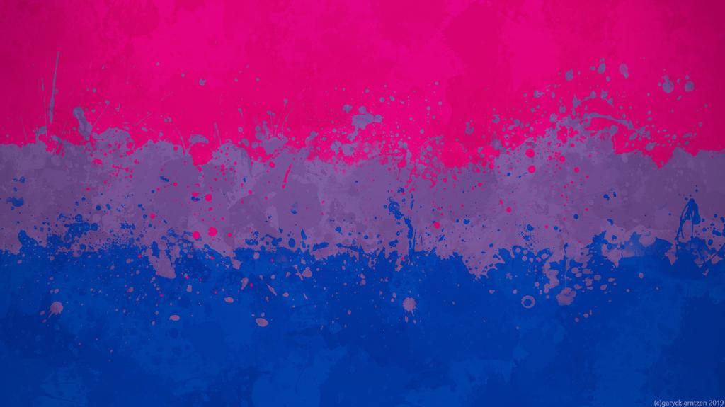 Bisexual Flag Wallpaper Grungy Splatter By Garyckarntzen On