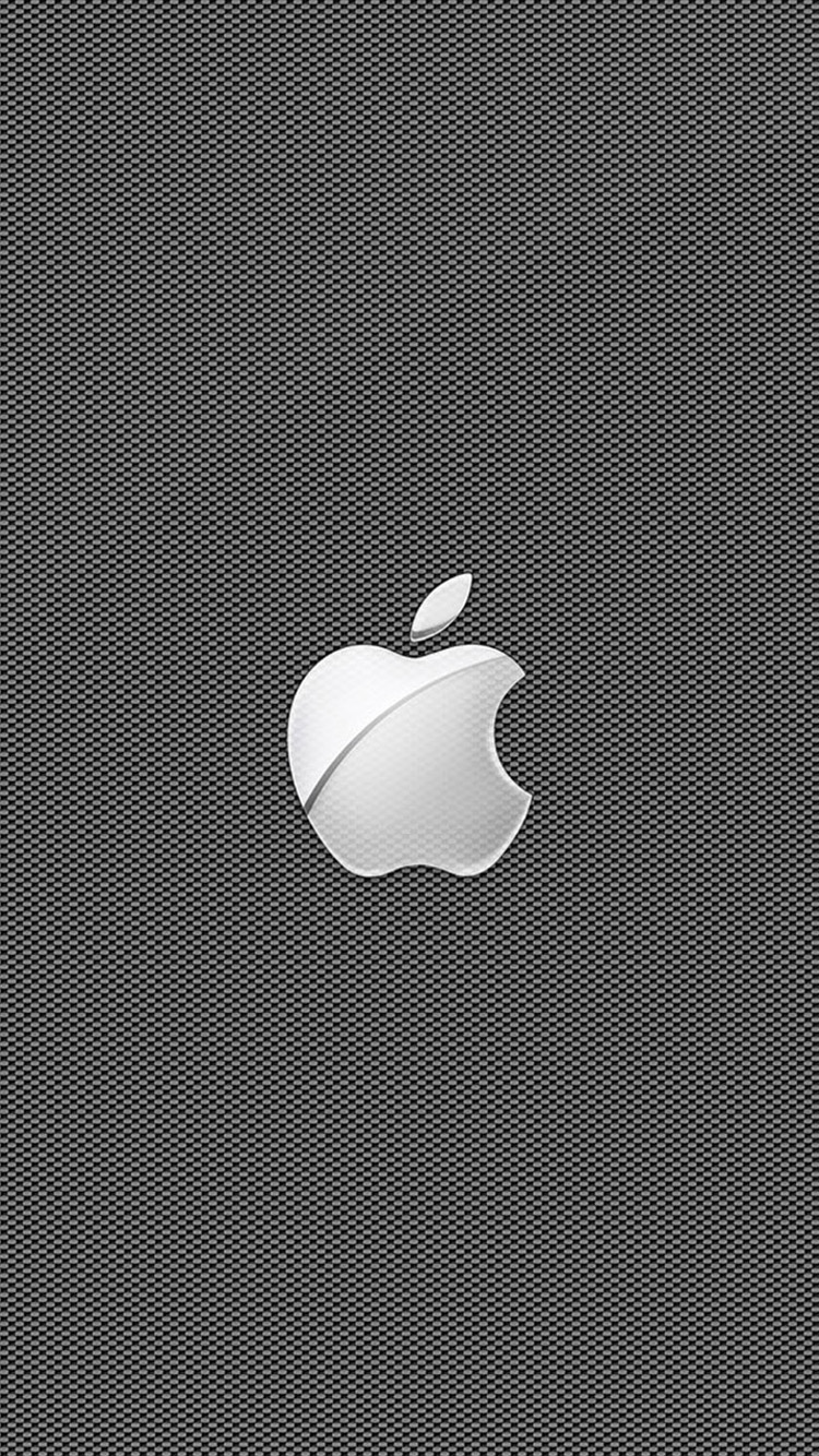Gray Apple Logo Grid iPhone Wallpaper HD For