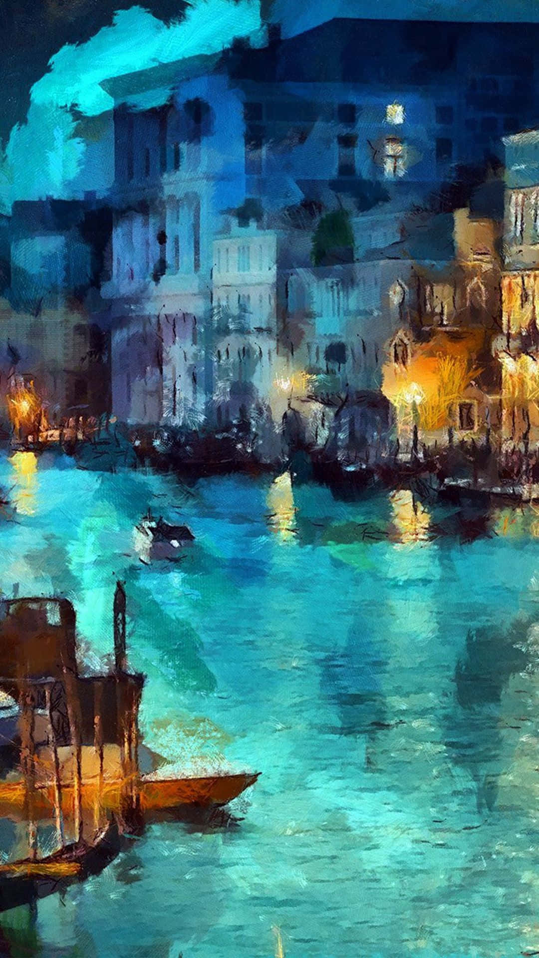 Watercolor Painting iPhone Wallpaper