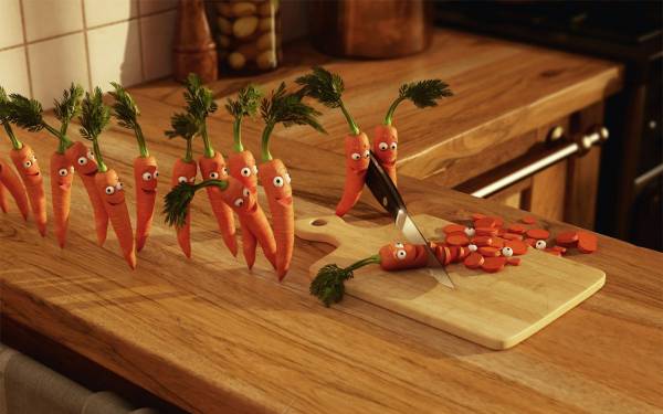 Widescreen Wallpaper April Fools Day Recipes Carrots Food Funny