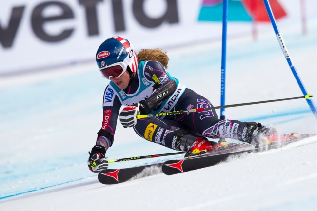 Shiffrin Lands First World Cup Giant Slalom Podium The