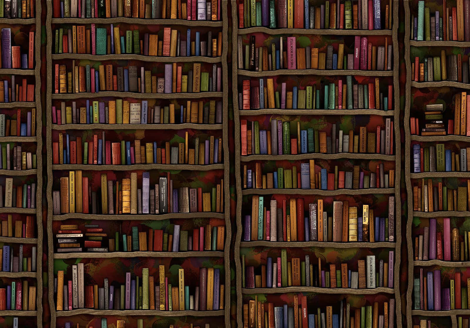 The Hogwarts Library Wallpaper