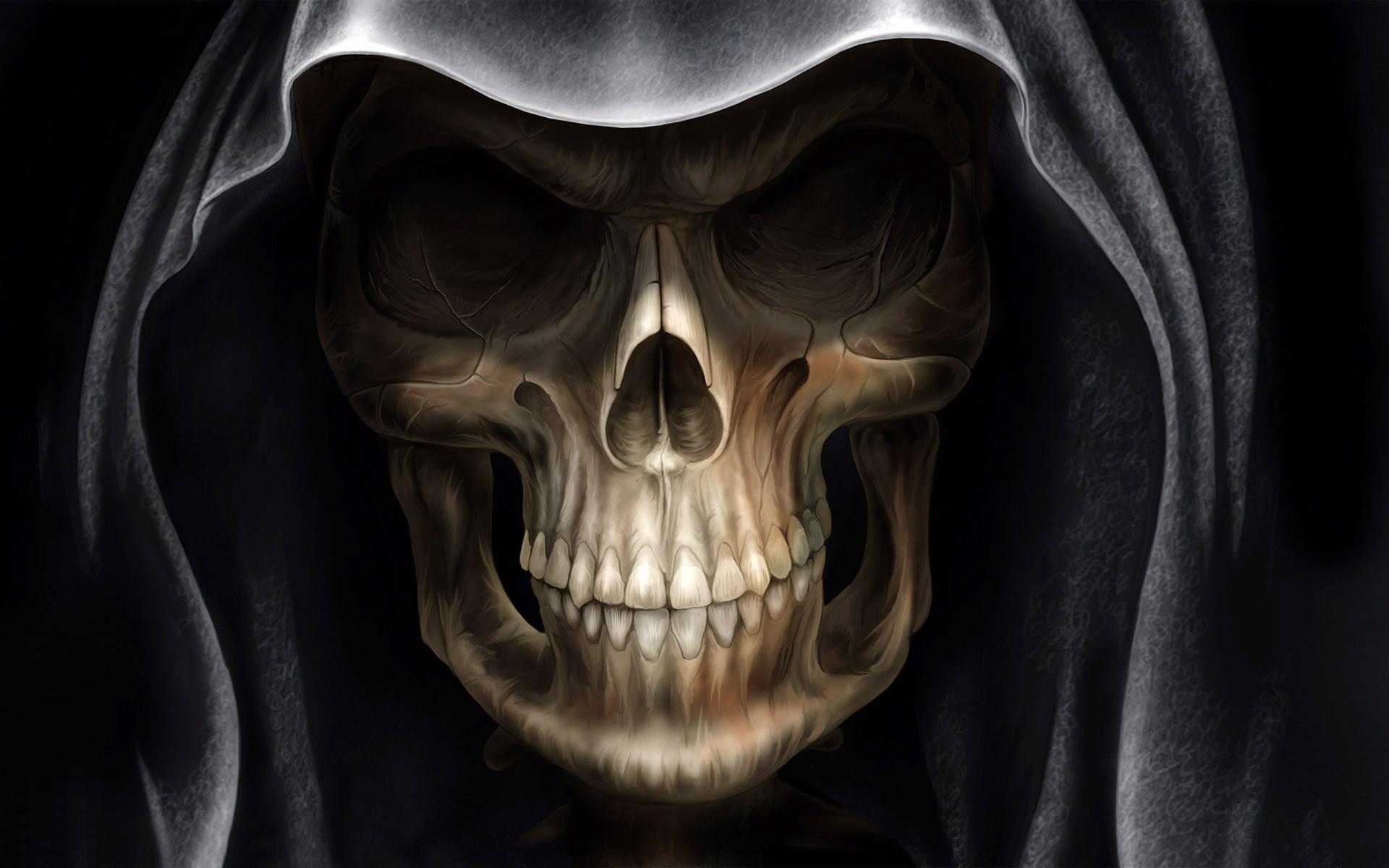 Skull Grim Reaper Emo Gothic Dark HD Wallpaper Desktop
