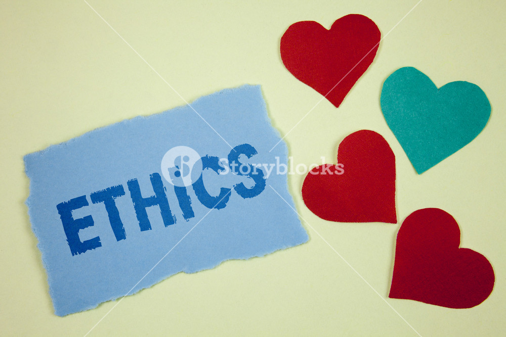 Handwriting Text Ethics Concept Meaning Maintaining Equality
