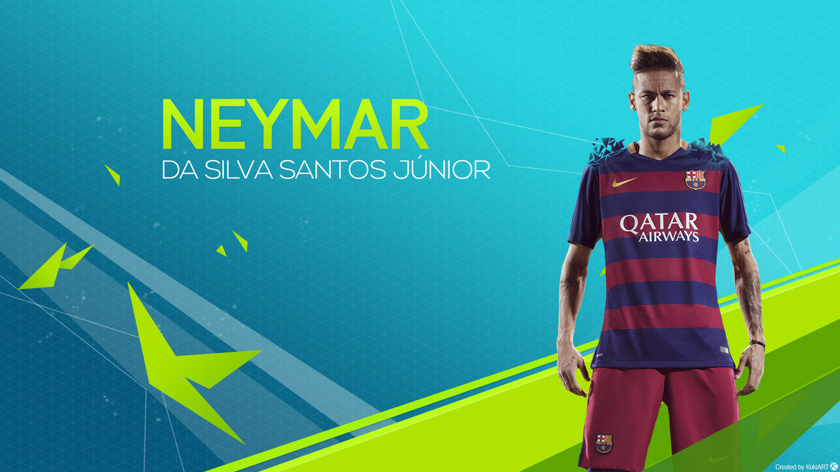 Neymar Jr Wallpaper FIFA16 by KokiArt 1192x670