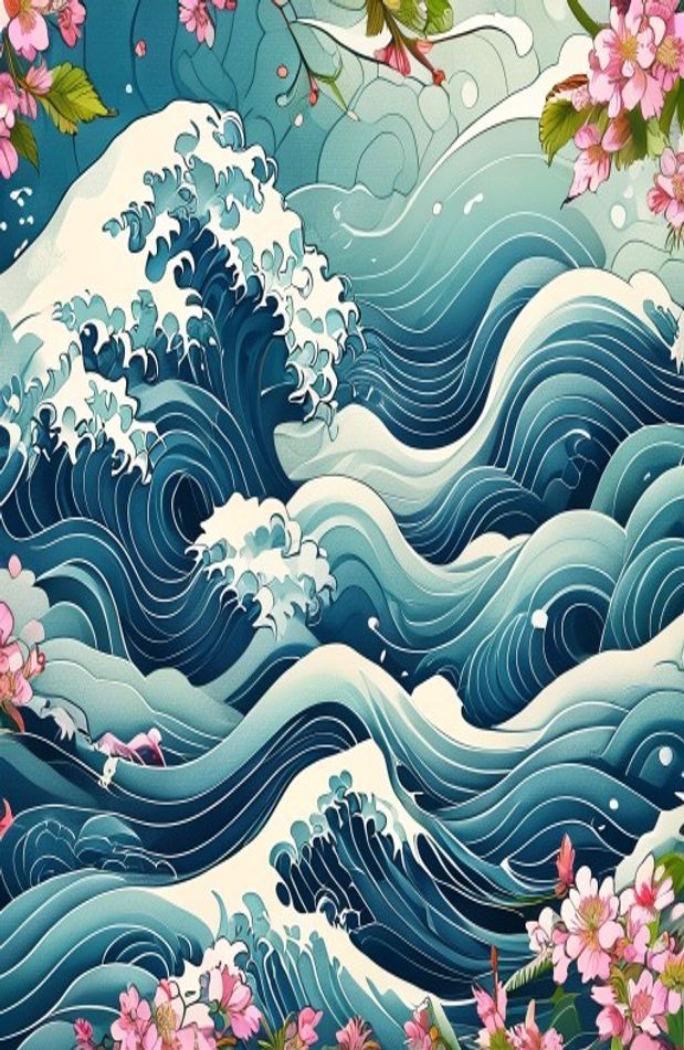 Japanese Wave Wallpaper