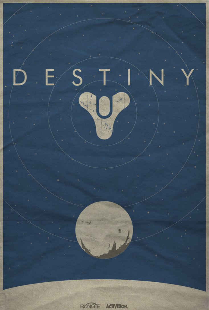 Destiny Minimalist Poster by shrimpy99