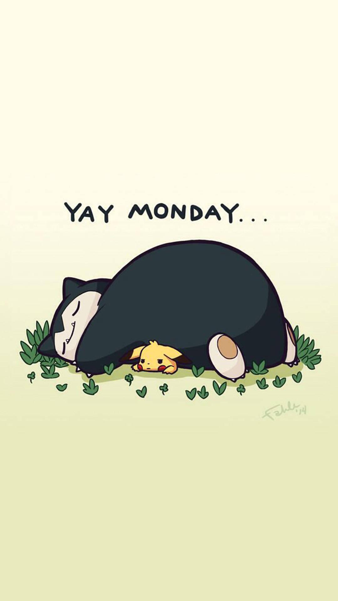 Download Snorlax So Ready for Monday Wallpaper