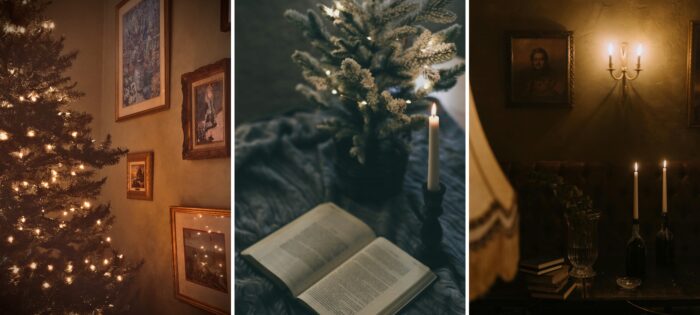 Dark Christmas Aesthetic Wallpaper For iPhone