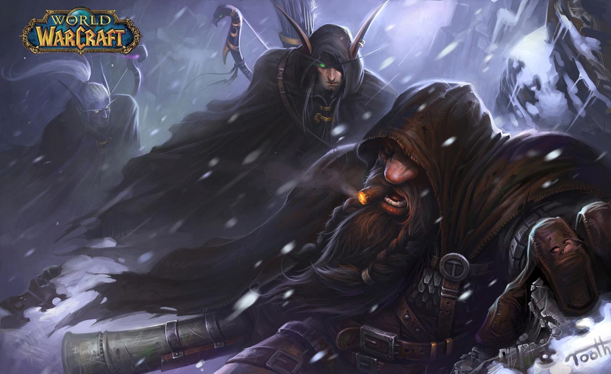 World Of Warcraft Elves Dwarfs Wow Elf Dwarf HD Wallpaper