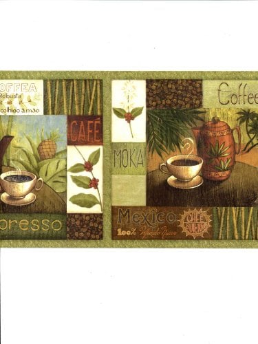 Kitchen Coffee Themed Border Wallpaper Boarders Reviews