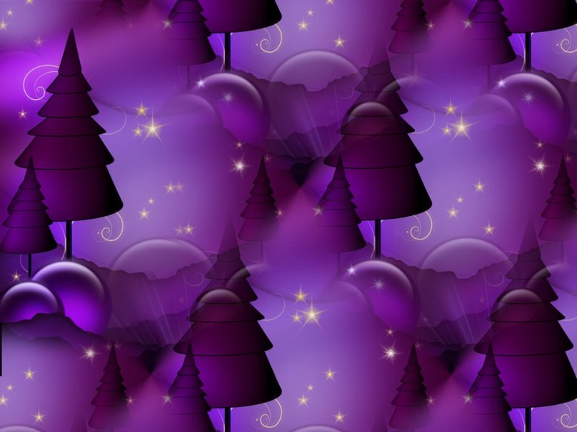 Purple Christmas Background Wallpaper