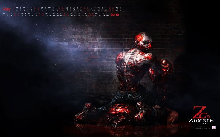 Dark Horror Halloween Monster Blood Undead Scary Wallpaper Background