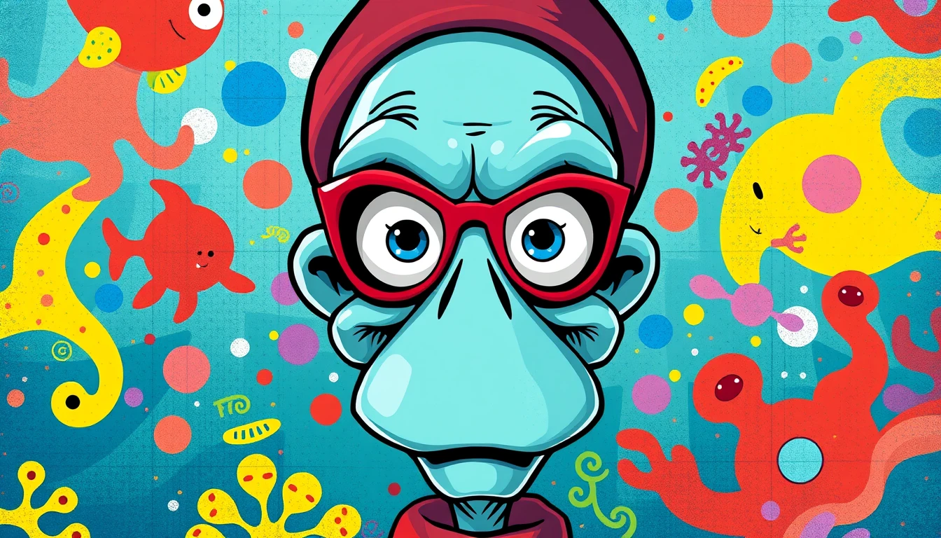 Handsome Squidward Wallpaper