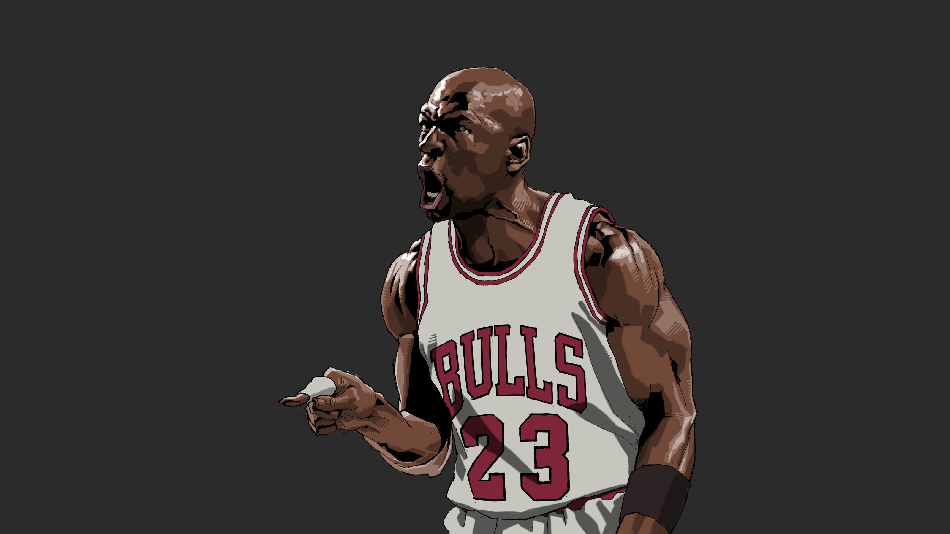 Michael Jordan Chicago Bulls Illustration Wallpaper