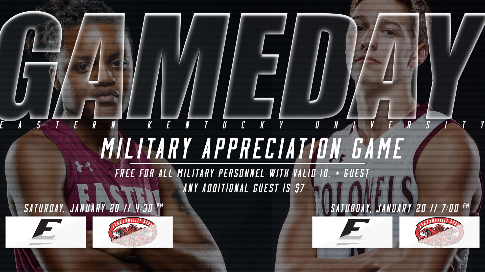 Basketball Teams Host Jacksonville State For Military Appreciation