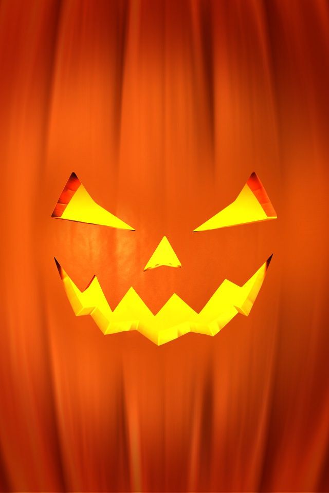Happy Halloween Wallpaper For iPhone Background Orange