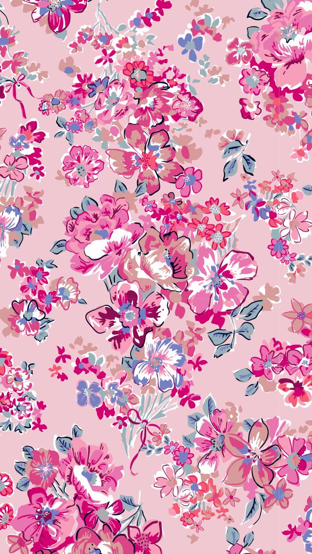 Pretty Posies Pink Mobile Mandala Wallpaper Flower