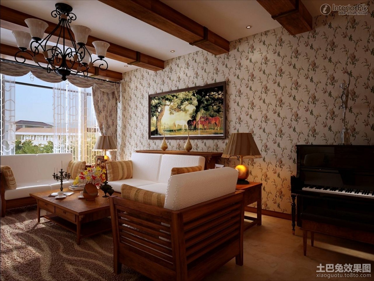 Free download Garden living room wallpaper decoration pictures Garden