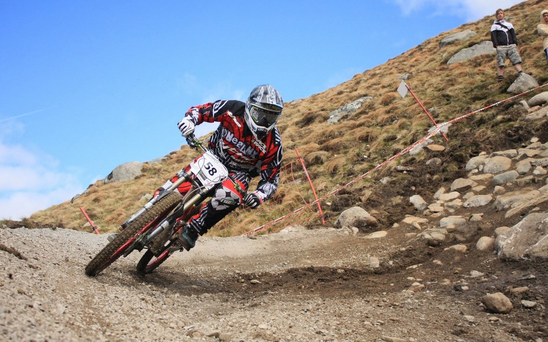 Wallse Downhill Mountain Biking Slope Motorcyclist Desktop Sports