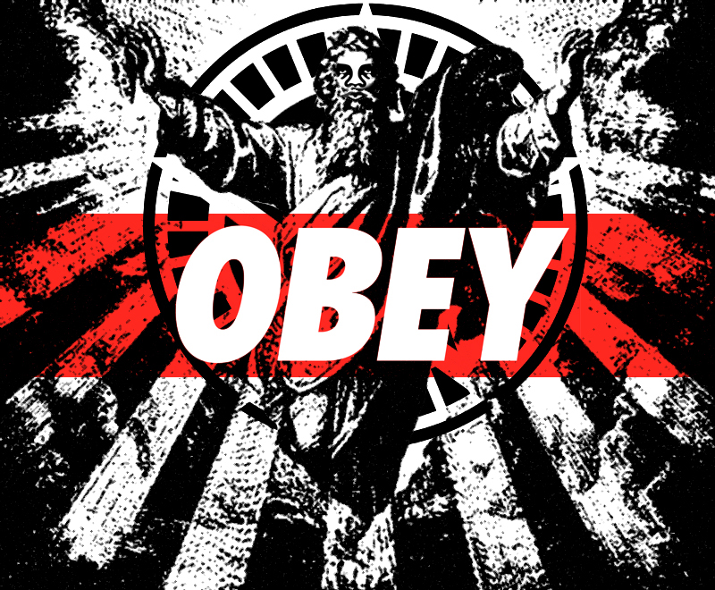 Obey Propaganda Wallpaper God Says By Robdulga