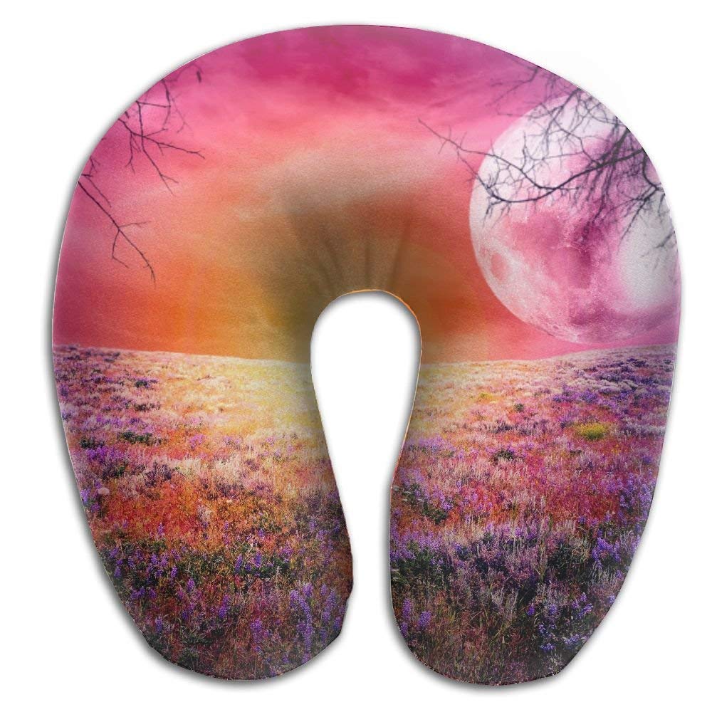 Amazon Mewisx Rainbow Moon Wallpaper Neck Pillow Fortable
