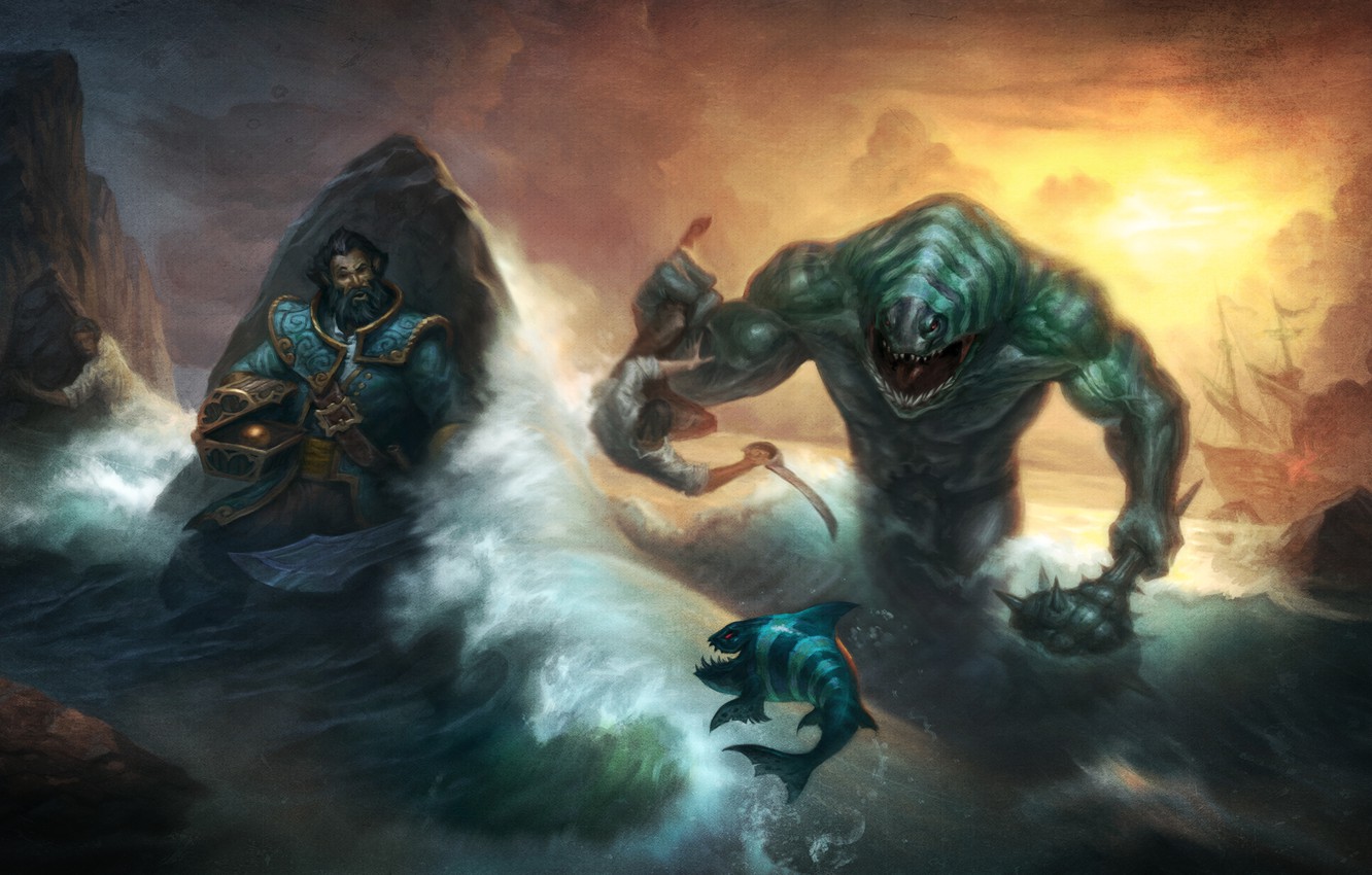 Wallpaper Sea Monster Kunkka Dota Tidehunter Breg Image