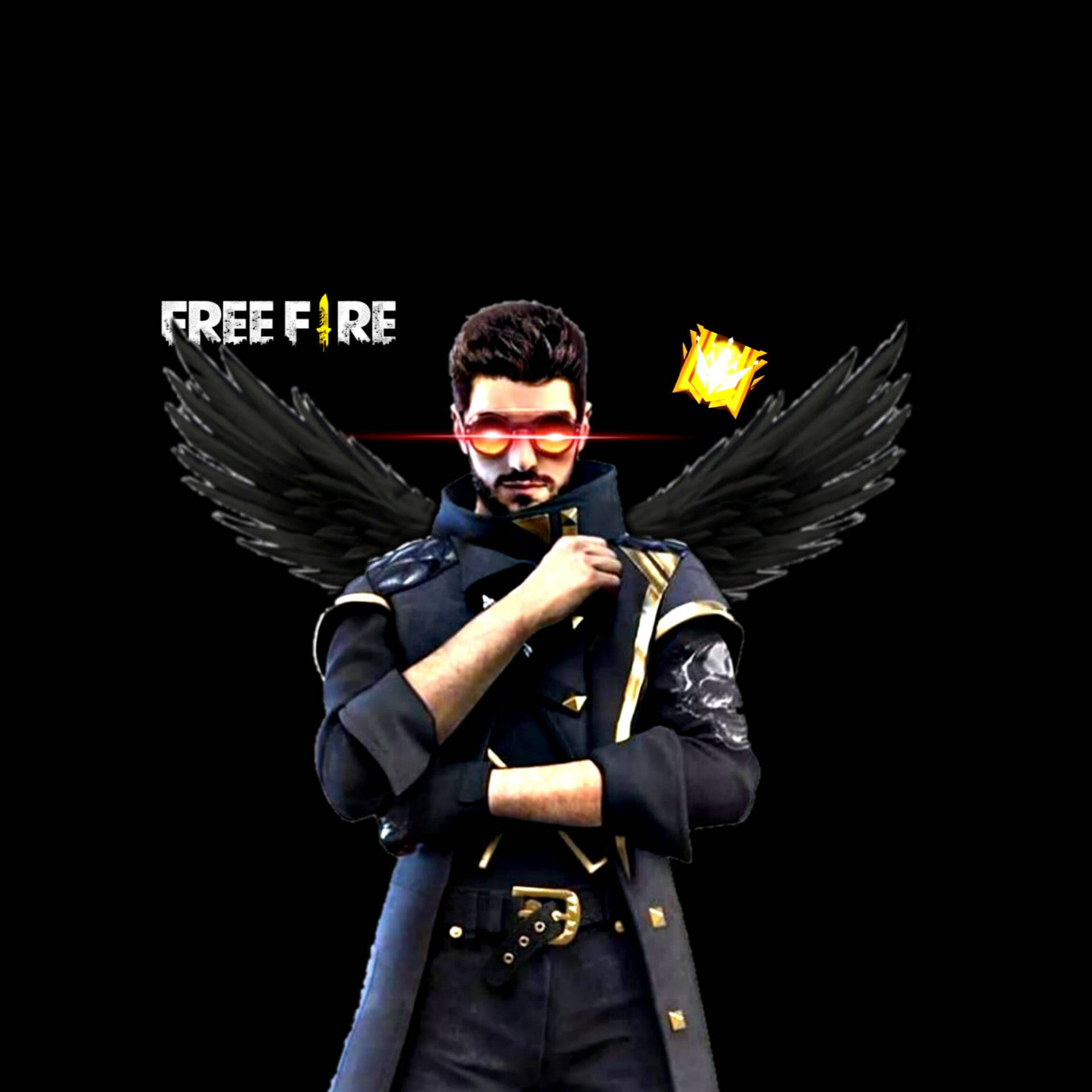 Fire Dj Alok With Wings Wallpaper