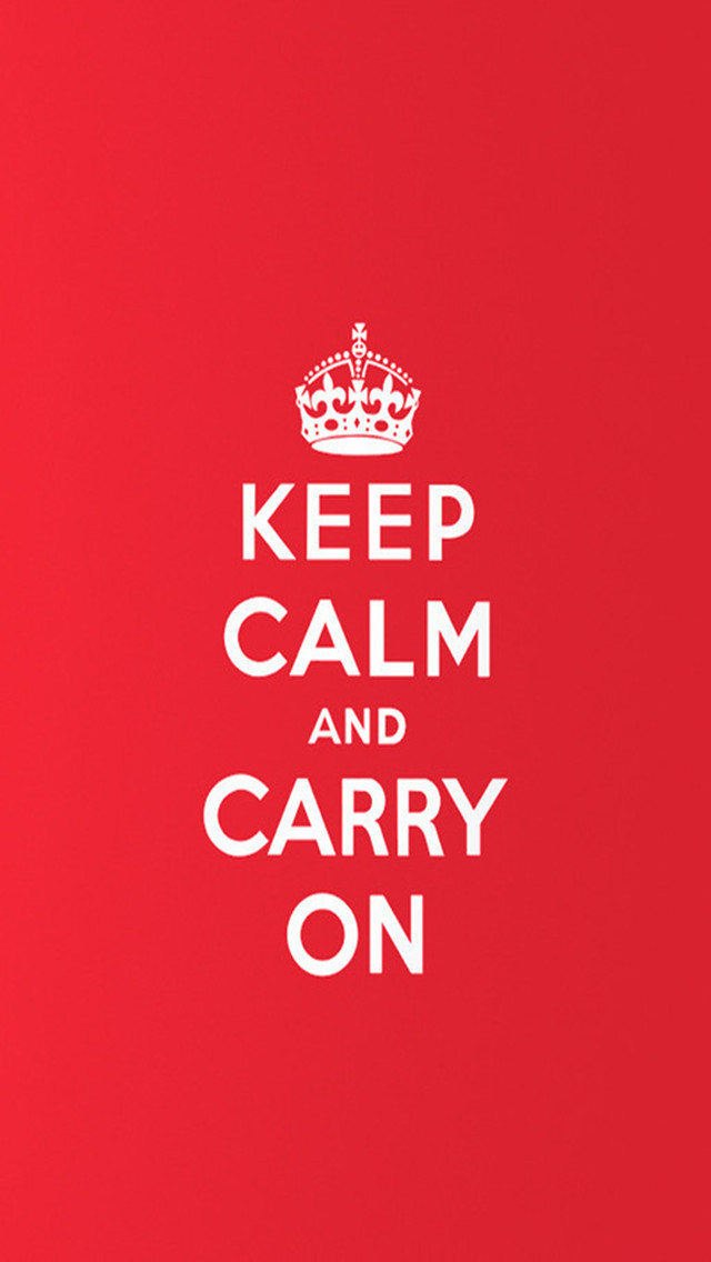 Keep Calm And Carry On Wallpaper iPhone