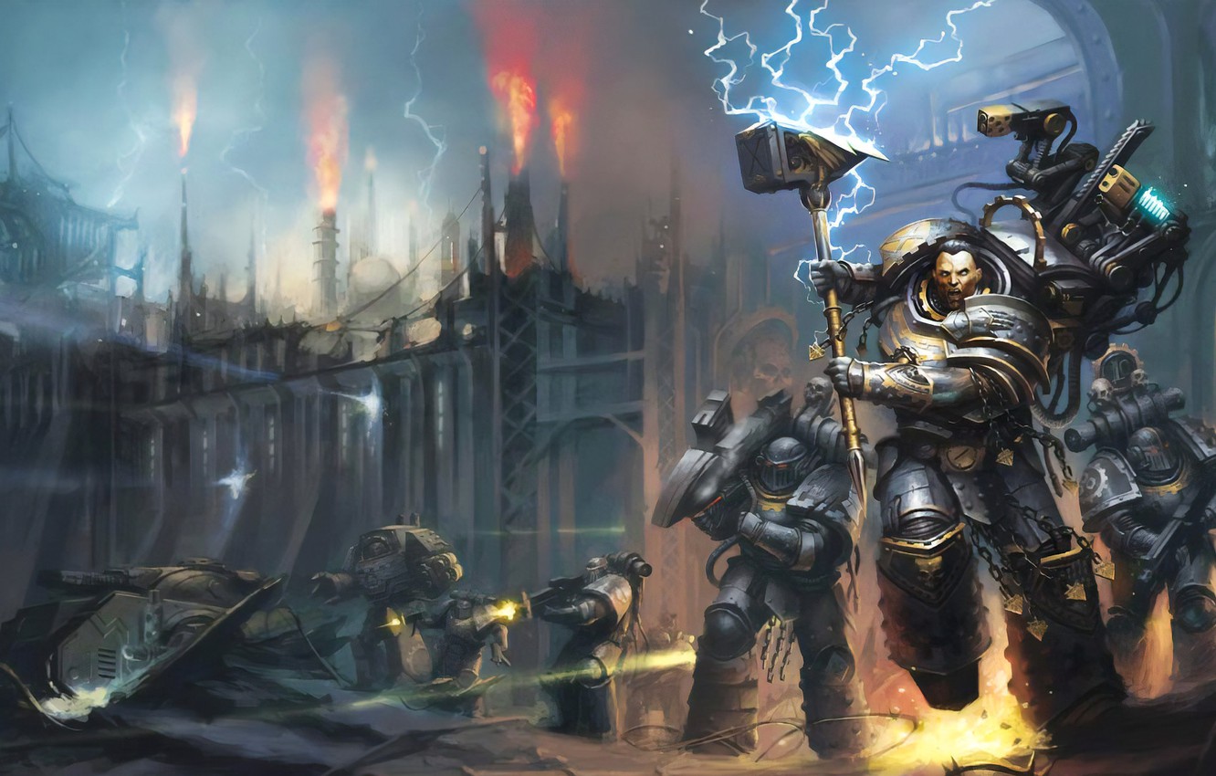 Wallpaper Book Warhammer Space Marines