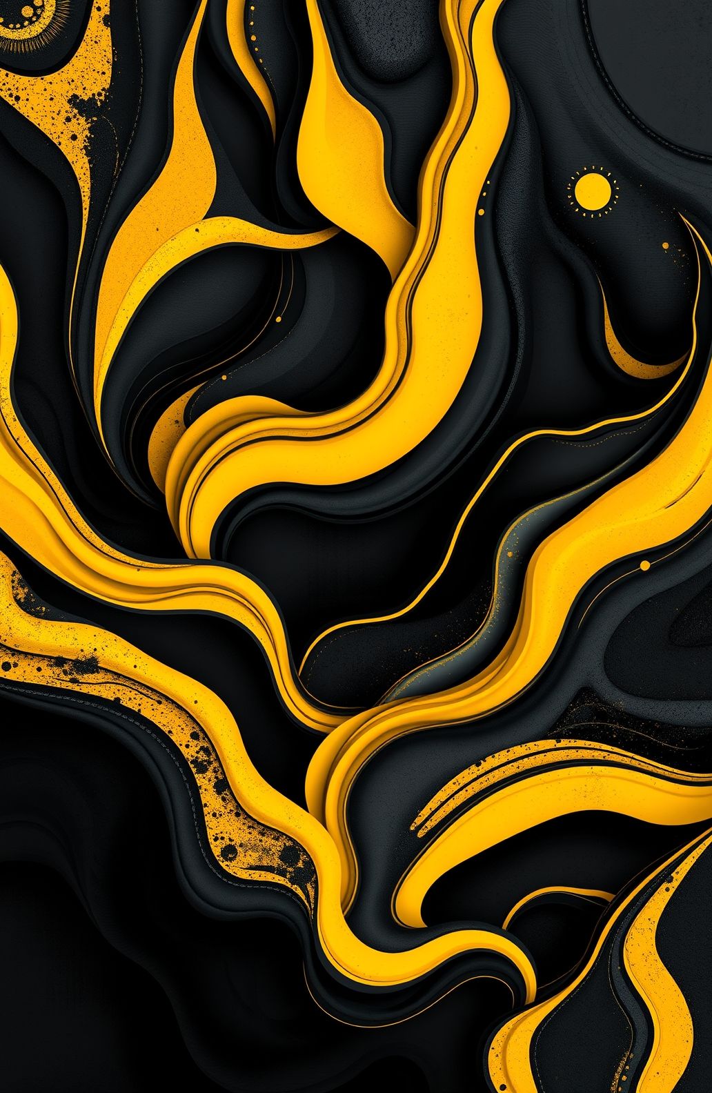 Black And Yellow Hd Wallpaper