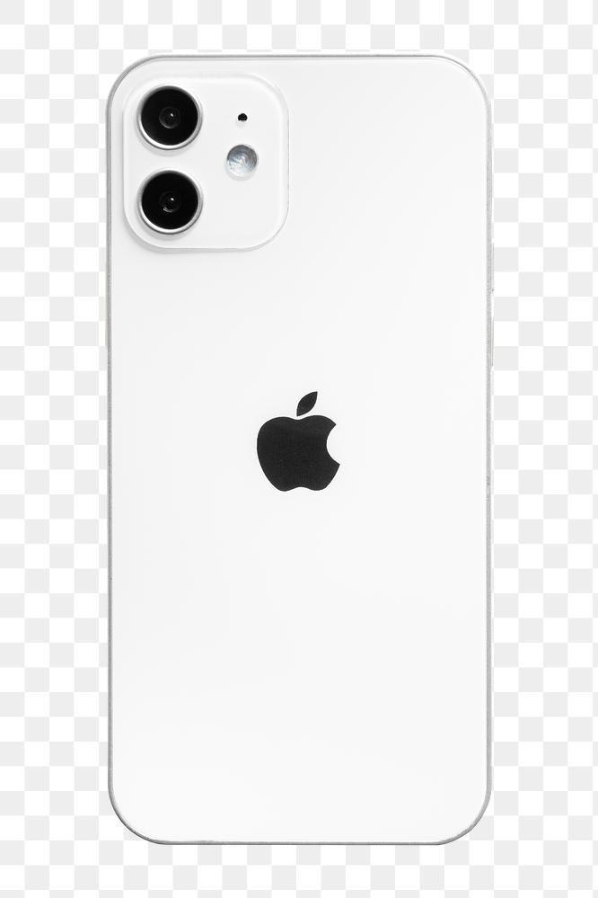 White Apple iPhone Png Phone Rear Mockup November