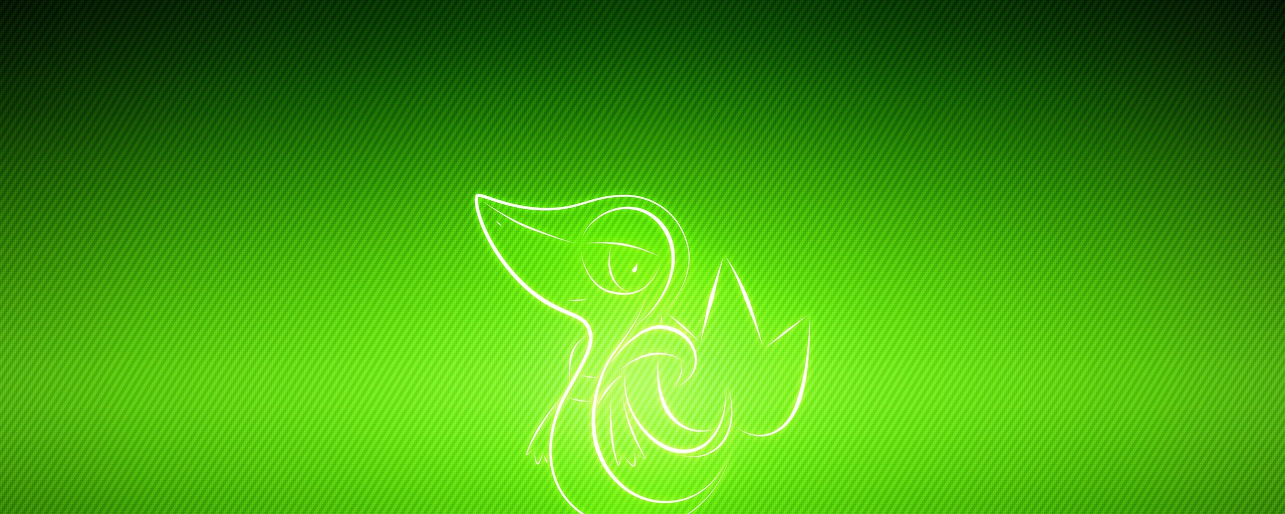  Pokemon Poultry Snivy Wallpaper Background Dual Monitor Resolution 2560x1024