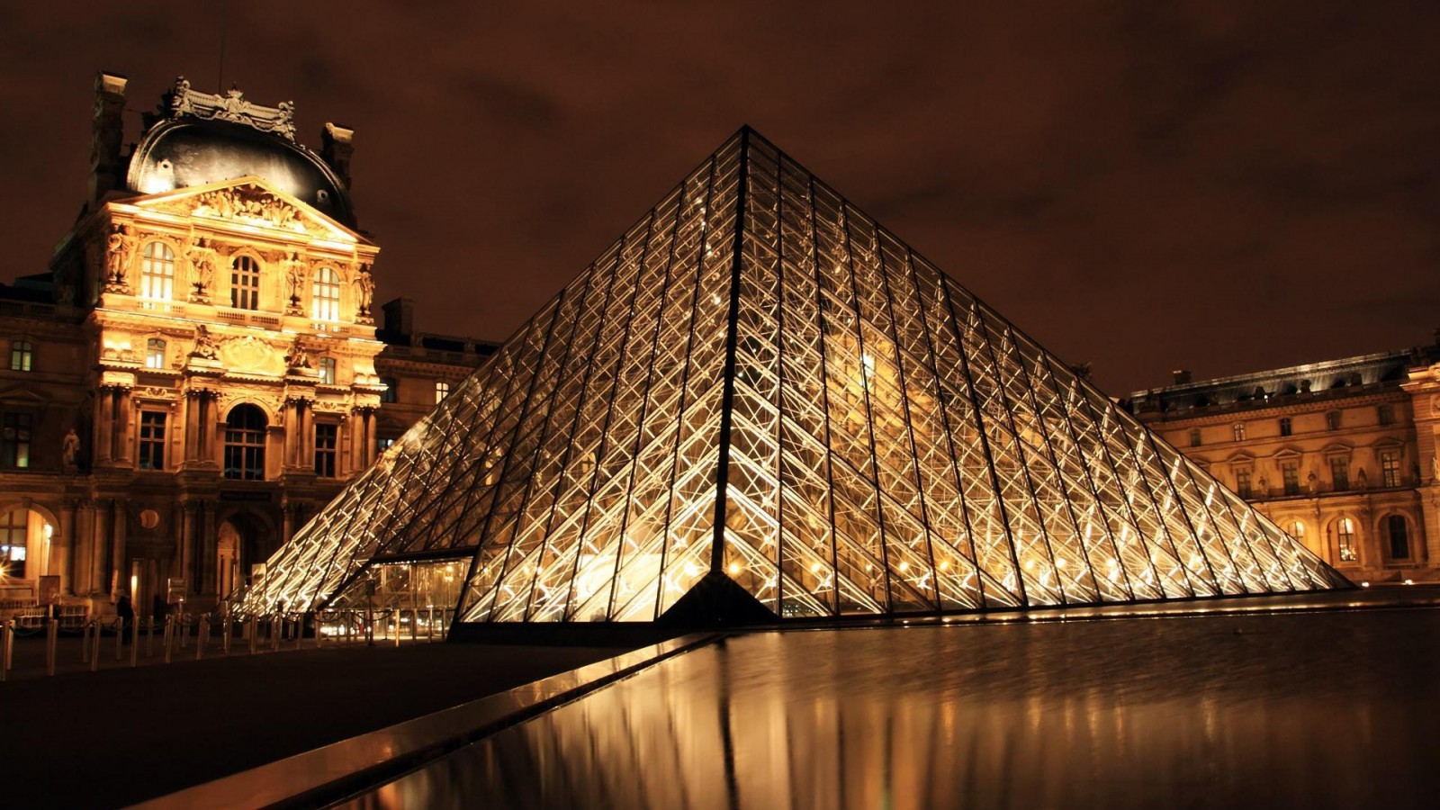 Paris Architecture Louvre Museum Image HD Desktop Wallpaper