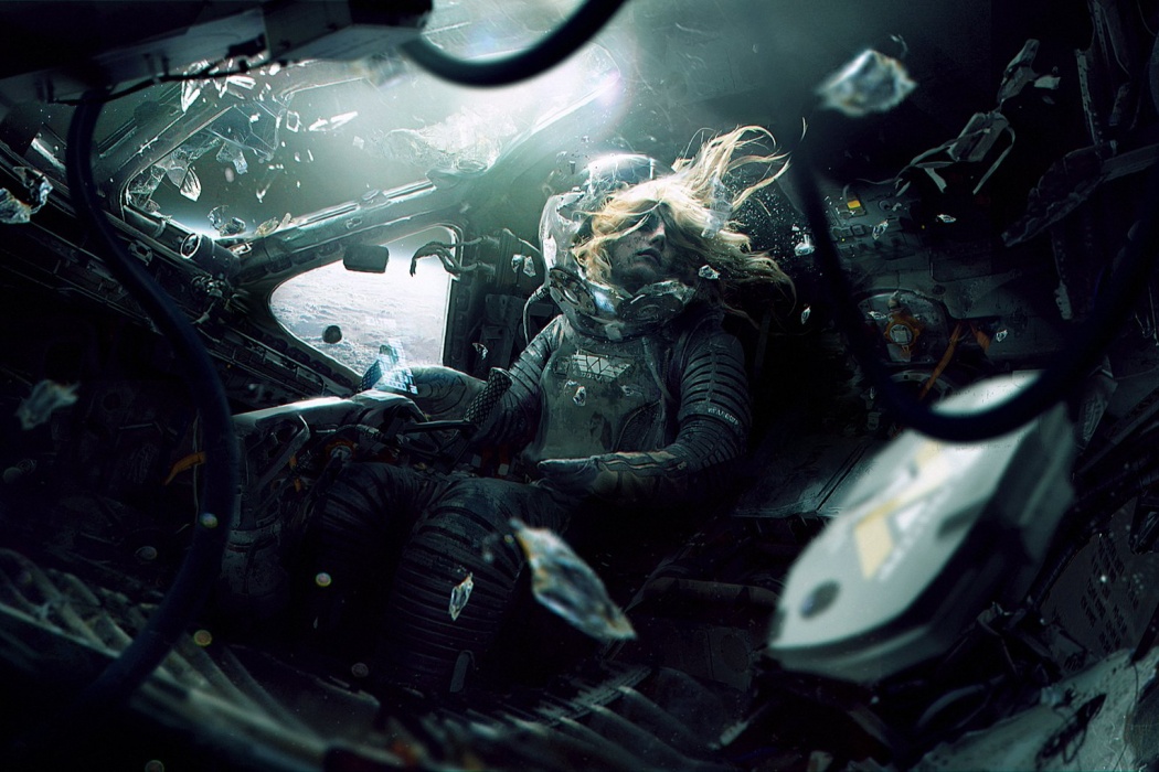 Girl Astronaut in Wrecked Spaceship wallpaper Best HD Wallpapers