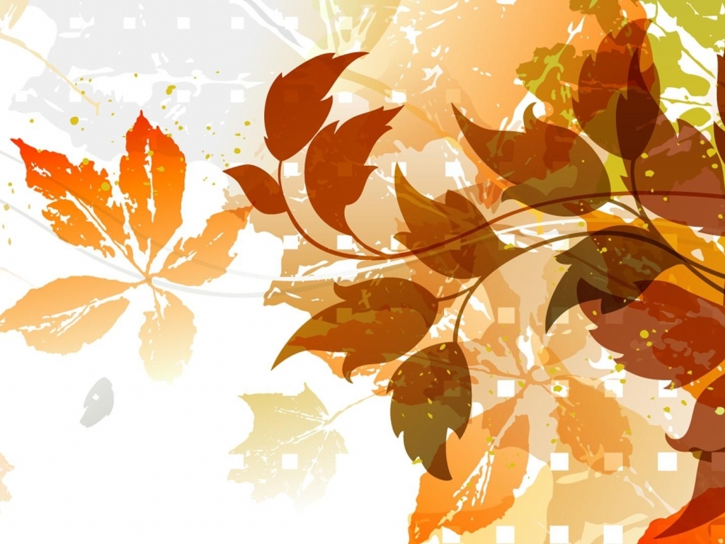 Download Vector fall foliage wallpaper in 3D   Abstract wallpapers