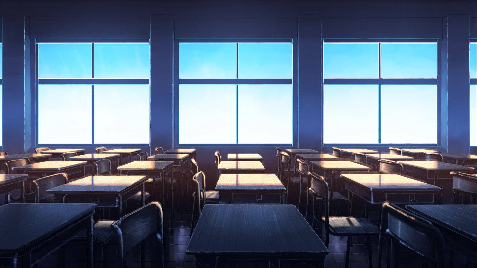 Anime School Scenery Wallpaper