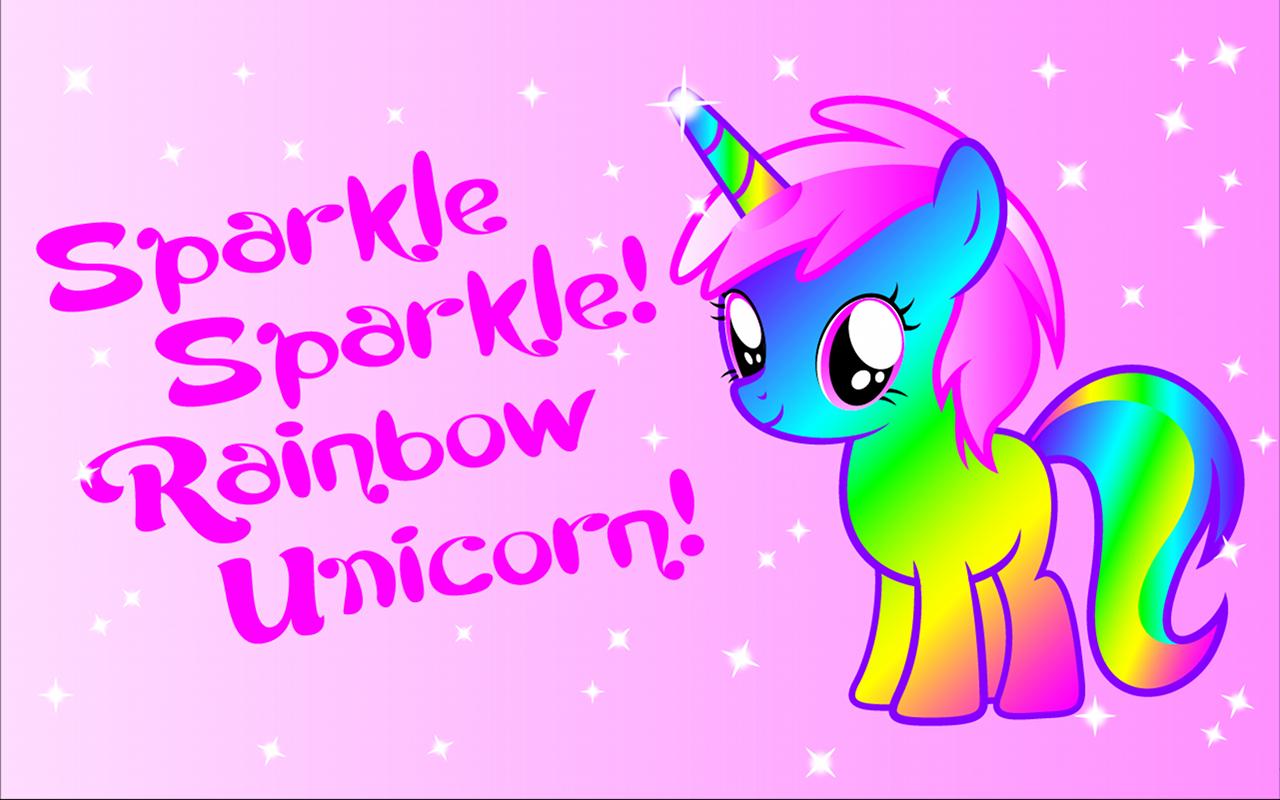 Sparkle Rainbow Unicorn LW Android Apps