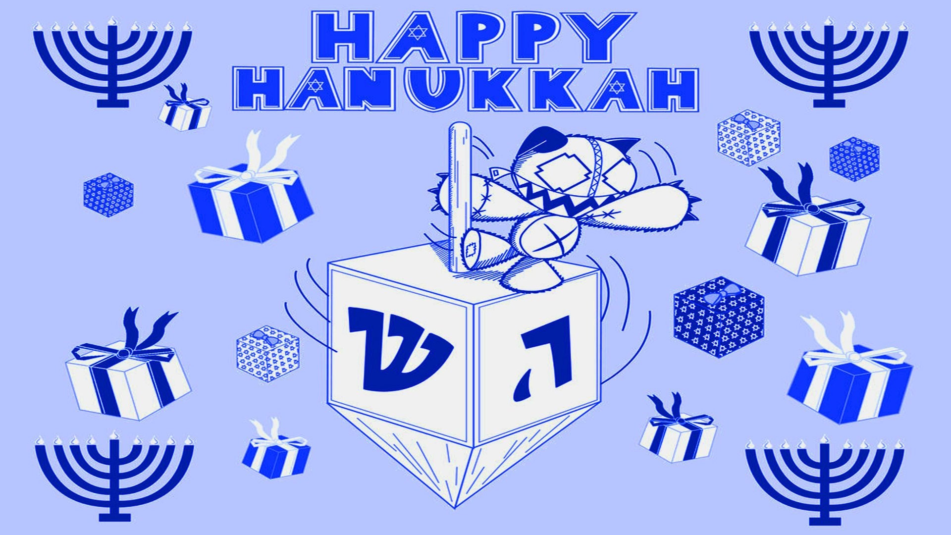 Festival Menorah Candle Stock Image Background Hanukkah