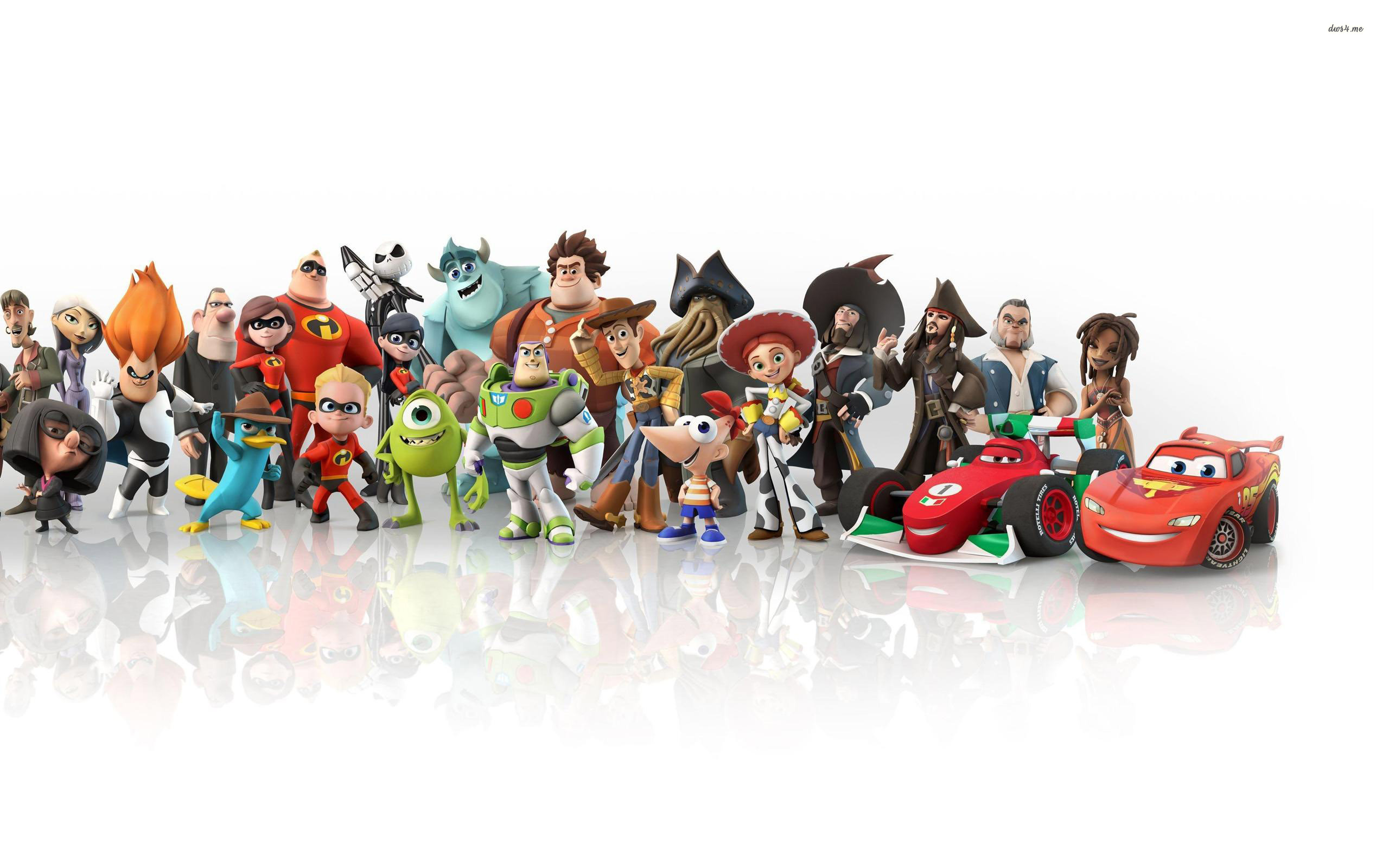 Pixar Cartoon Characters Wallpaper HD