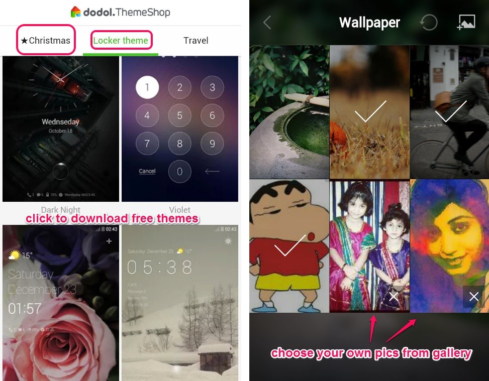 Android Screen Lock App With Wallpaper Widgets Pattern