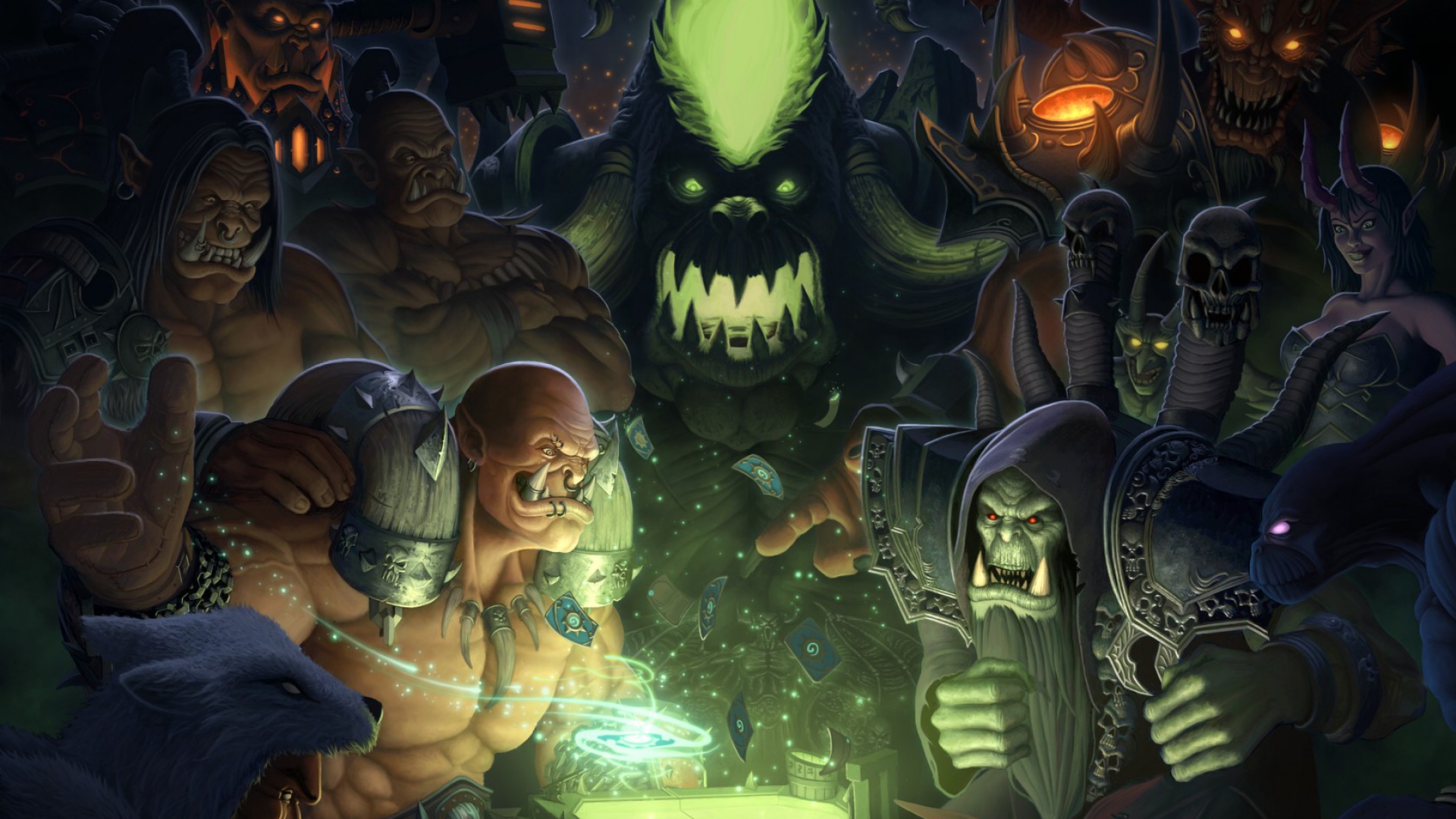 Hearthstone Warlords Of Draenor Wow Maps Orcs World Warcraft