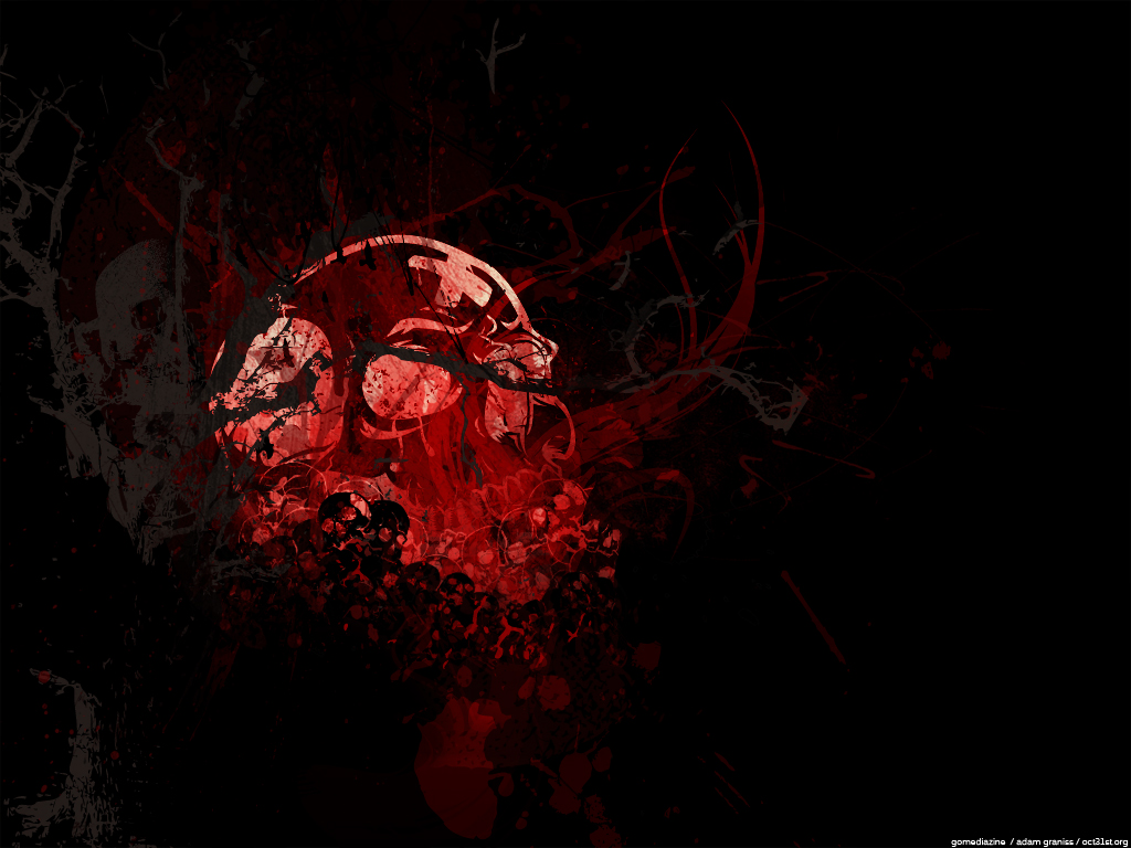Red Skull Vector Wallpaper