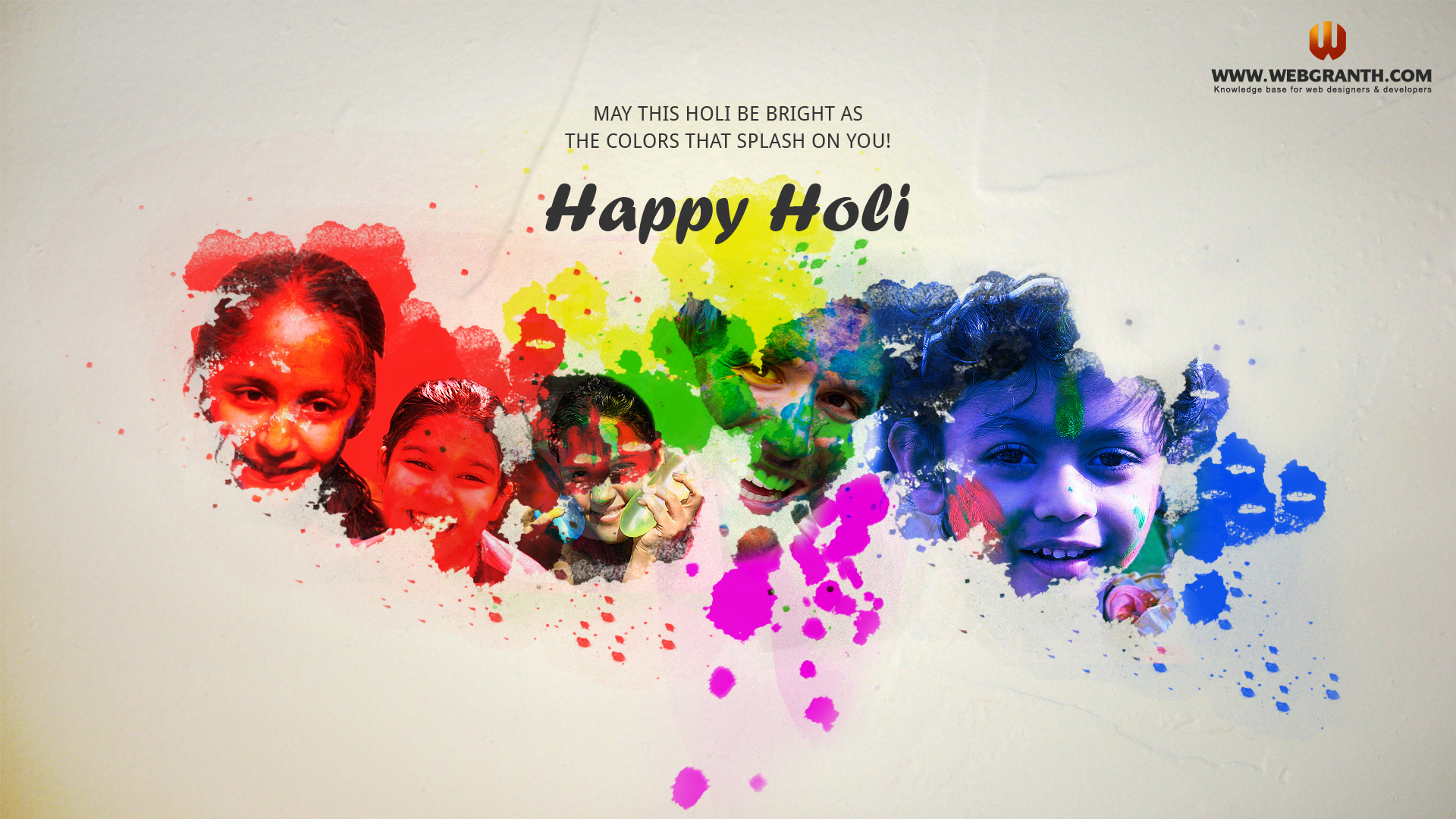 The Concept Behind Design Of This HD Holi Festival Wallpaper