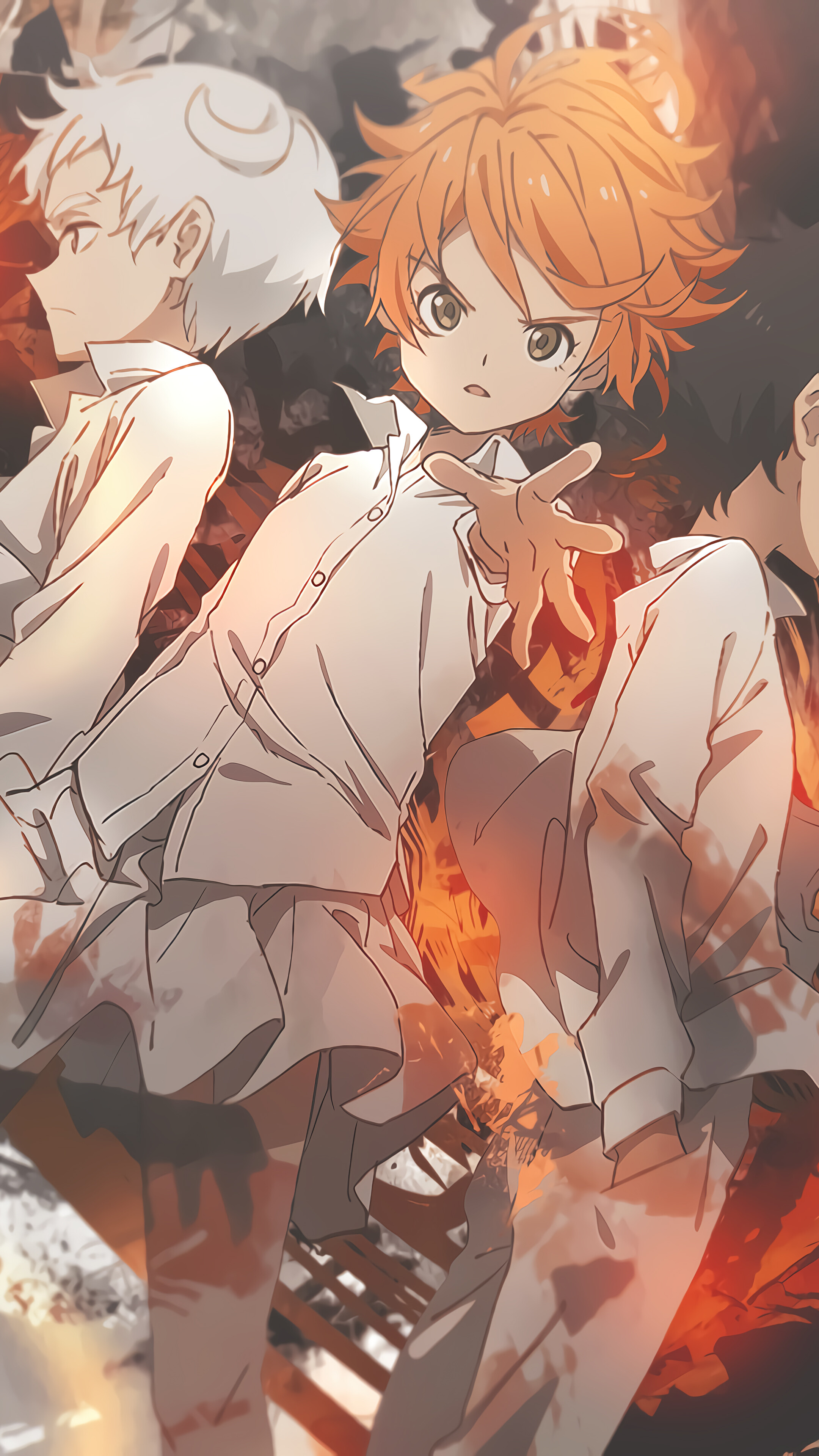 The Promised Neverland Emma Ray Norman HD 4k Wallpaper
