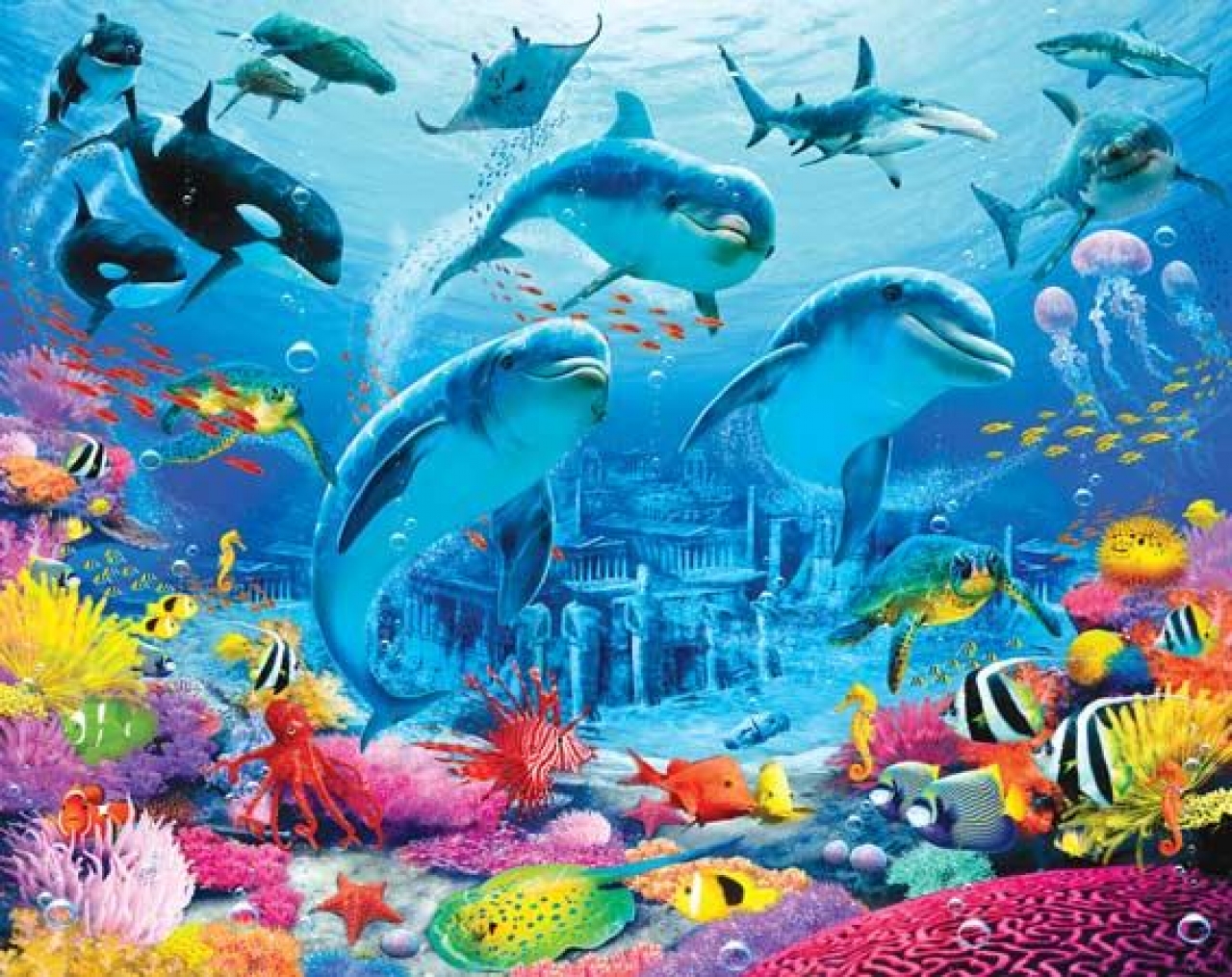 Wallpaper Background Under Sea Themed Childrens Bedrooms